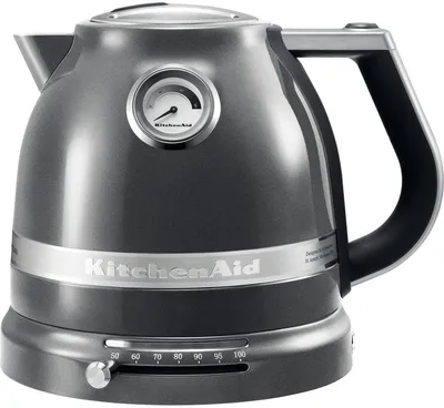 Электрочайник KitchenAid 5KEK1522EMS Artisan, 1.5 л, 2400 Вт, серебристый