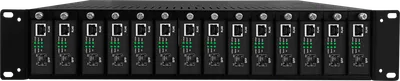Шасси NST NS-MCB-14, 14 слотов, 19", 2U, для медиаконвертеров