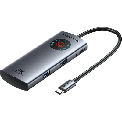 USB-концентратор Vention TQXHB, USB-C, HDMI, USB-A, USB-C