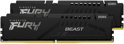 Память Kingston KF556C36BBEK2-16, DDR5, 2×8ГБ, 5600МГц, CL36, Beast Black