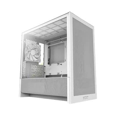 Корпус NZXT H3 Flow (2025) CC-H31FW-01, Midi-Tower, mATX/mITX, TG, белый