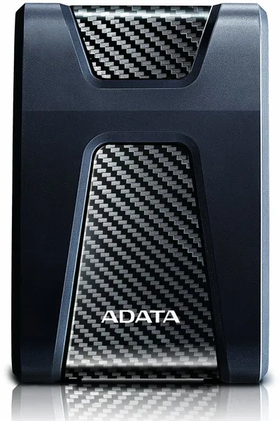 Внешний жесткий диск/ Portable HDD 4TB ADATA HD650 (Black), Silicone, USB 3.2 Gen1, 127x99x27mm, 390g /3 года/