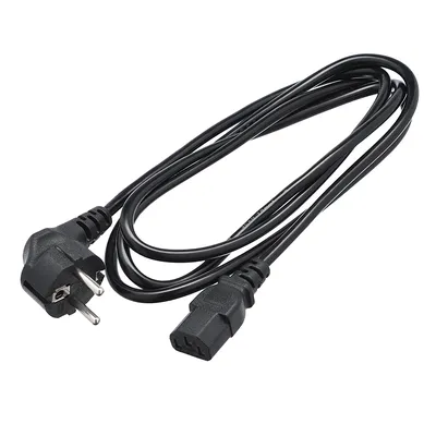 Кабель питания GoPower 00-00027328, CEE 7/7 — C13, 3 м, ПВХ 0.75 мм², черный