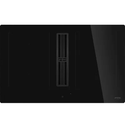 Варочная поверхность SMEG HOBD482D2, индукция+вытяжка, 80 см, черный