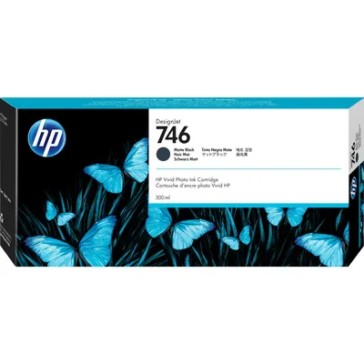 Картридж HP P2V83A, 746 Matte Black, 300 мл, для DesignJet