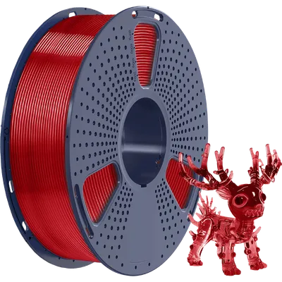 Филамент NV Print PLA Transparent Red, 1,75 мм, 1 кг, прозрачно-красный