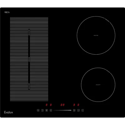 Варочная панель индукционная EVELUX EHI 6045, 4 конфорки, сенсорное управление, черный