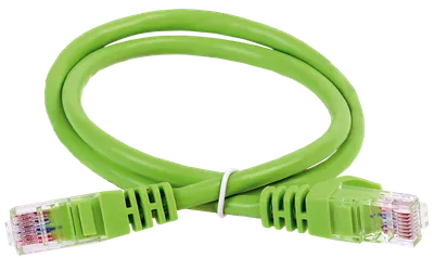 Патч-корд ITK PC02-C6UL-05M, Cat.6 UTP LSZH, 0.5м, зеленый