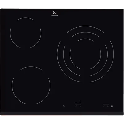 Варочная панель Electrolux EHF6232FOK, электрическая, 59×52см, 3 конфорки