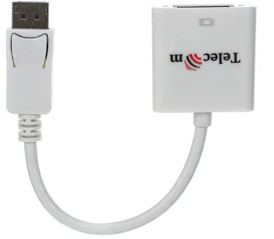 Кабель-переходник Telecom TA557, DisplayPort (M) → DVI-I (F), 0,2 м