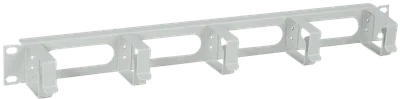 Кабельный органайзер ITK CO35-1M5RM, 19" 1U, 5 колец, серый