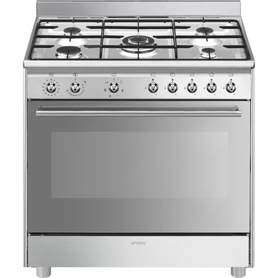 Варочный центр SMEG SX91GM Classica Concerto, 90×60 см, 5 конфорок, духовка 115 л