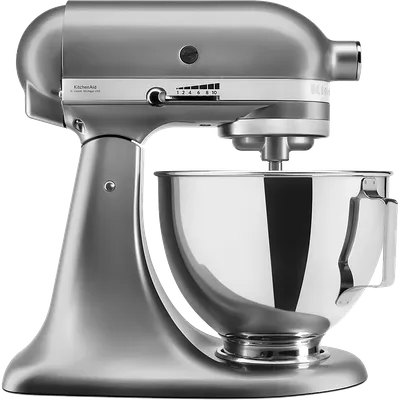 Миксер KitchenAid 5KSM95PSECU, планетарный, 4.3 л, 10 скоростей, серебристый