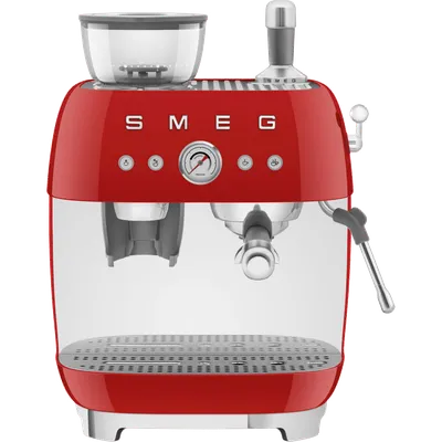 Кофемашина SMEG EGF03RDEU, рожковая, 20 бар, 1650 Вт, красная