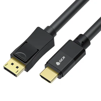Кабель-переходник GCR GCR-55529, DisplayPort-HDMI, 5м, 4K 60Hz