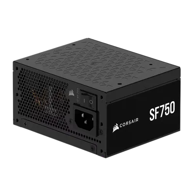 Блоки питания/ Power Supply Corsair SF750, Model RPS0205, 750W 80+ Platinum (SFX, 3.1, PCIe 5.1, Full modular, 1x24(20+4)pin, 1x12VHPWR, 2x4+4-pin CPU +12V (EPS), 3x4-pin Molex, 2x6+2-pin PCIe, 8xSATA3, Active, 92x92mm, 125x100x63.5mm, APFC, Power cable-EU, black)