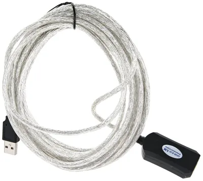 Кабель Vcom VUS7049-5M, USB 2.0 активный удлинитель Am–Af, 5 м