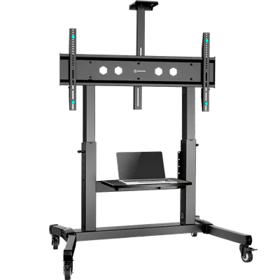 Мобильная стойка ONKRON TS1991 BLACK, 1 ТВ 50"–100", до 120 кг, VESA 1000×600