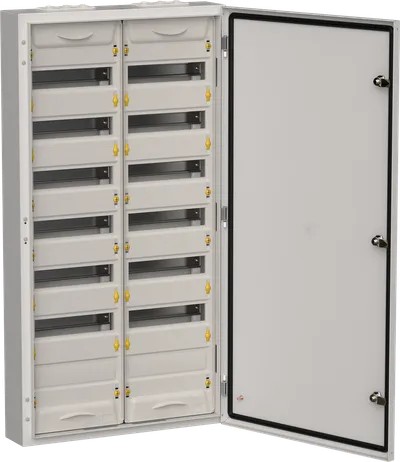Корпус IEK TITAN 5 TI5-50-N-2X084-54-7035, ЩРн-168 (2х84), IP54, серый