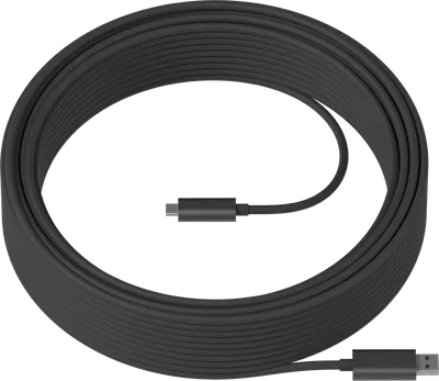 939-001799 - Удлиненный кабель Logitech Strong, длина 10м (USB 3.2 2-го поколения с обратной совместимостью, USB Type-A - USB Type-C), M/N: Z00003