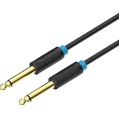 Кабель Vention BAABJ, Jack 6.35–Jack 6.35, 5 м, черный
