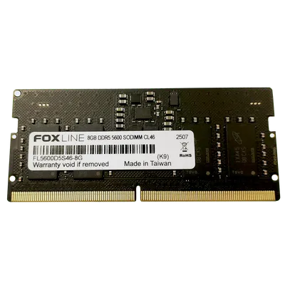 Оперативная память Foxline FL5600D5S46-8G, 8ГБ, DDR5, 5600МГц, SO-DIMM