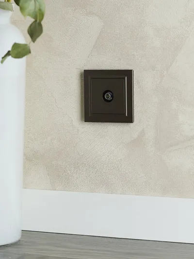 Рамка для выключателей IEK BRITE РУ-1-БрТБ, 1-местная, темная бронза