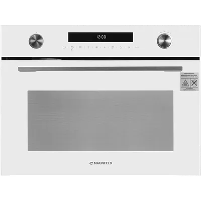 Духовой шкаф Maunfeld MCMO5015MFW, СВЧ, 50л, 8 режимов, гриль, белый
