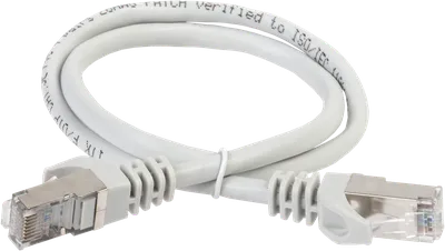 Патч-корд ITK PC01-C6FL-1M, Cat.6 FTP, 1м, серый