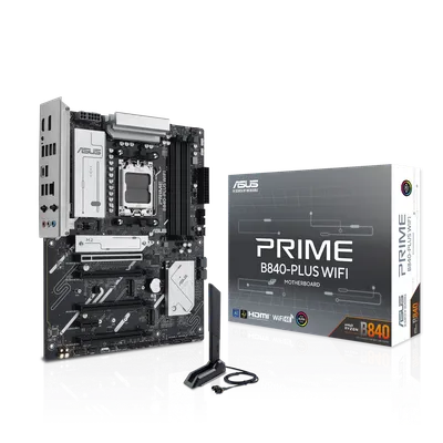 Материнская плата ASUS PRIME B840-PLUS WIFI, AM5, ATX, DDR5, Wi-Fi