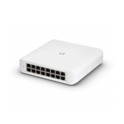 Коммутатор Ubiquiti USW-Lite-16-POE, L2, 16×1GbE, 8×PoE+, 45Вт