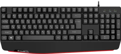 Клавиатура Defender 45546 Atom HB-546, USB, черная, мультимедийная