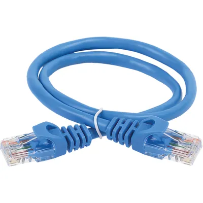 Патч-корд ITK PC03-C6UL-2M, Cat.6 UTP, LSZH, 2 м, RJ45-RJ45, синий