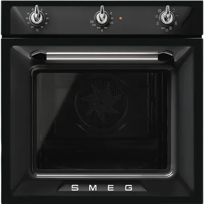 Духовка SMEG SF6905N1, электрическая, 70 л, 6 функций, чёрная