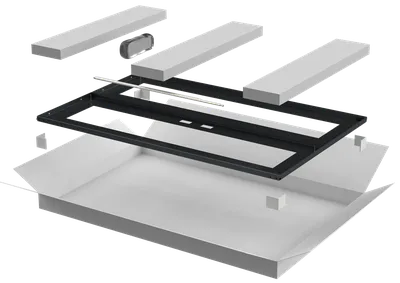 Дверь перфорированная двустворчатая ITK LINEA N LN05-42U8X-D2P, 800мм, 42U, черная