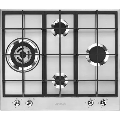 Встраиваемая газовая панель SMEG/ Газ,  Classica,газовая варочная панель, 60 см,нержавеющая сталь