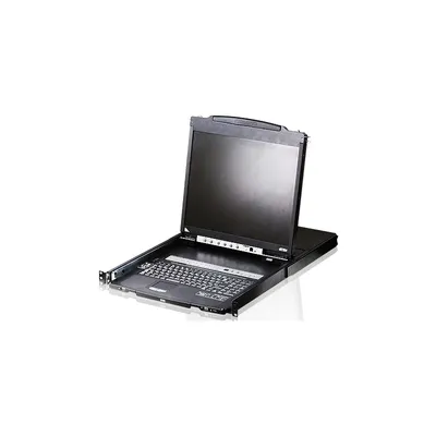 KVM-консоль ATEN CL5808NR, 19" LCD, 8 портов, 1 удаленный пользователь