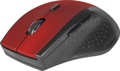 Мышь Defender Accura MM-365, беспроводная оптическая, 800–1600 dpi, 6 кнопок, красная