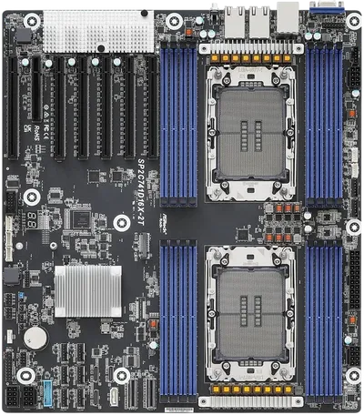 Материнская плата ASRock SP2C741D16X-2T, EEB, 2×LGA 4677, 16×DDR5, 2×10GbE