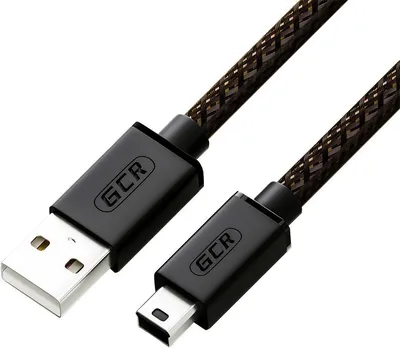 Кабель GCR PRO GCR-51200 USB 2.0, AM/mini, 1.5 м, экранированный