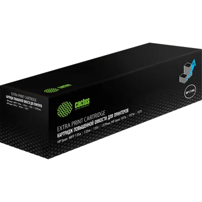 Картридж CACTUS CSP-W1106-MPS, черный, 5000 страниц, для HP Laser