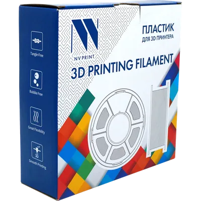 Филамент NV Print NV-3D-TPU-TRANS, TPU, 1,75 мм, 0,5 кг, прозрачный
