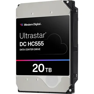 Жесткий диск WD Ultrastar DC HC555 WUH722020CLE604, 20 ТБ, SATA III, 3.5"