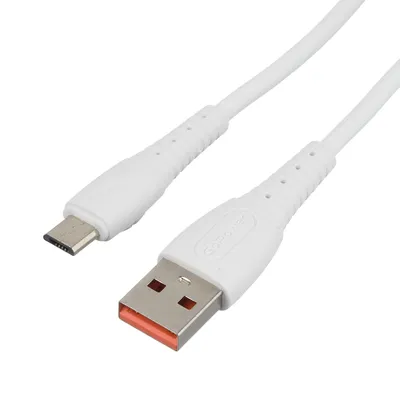 Кабель GoPower GP07M USB-A — microUSB, 1 м, 2.4 А, силикон