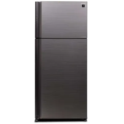 Холодильник Sharp SJ-XP59PGSL серебристый двухкамерный 430/148л морозилка сверху, No Frost
