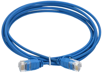 Патч-корд ITK PC03-C5EUL-2M, Cat.5e U/UTP, LSZH, 2 м, синий