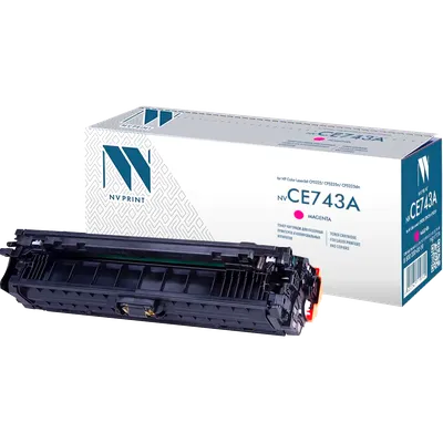 Картридж NV Print NV-CE743AM, пурпурный, для HP Color LaserJet CP5220, 7300 страниц