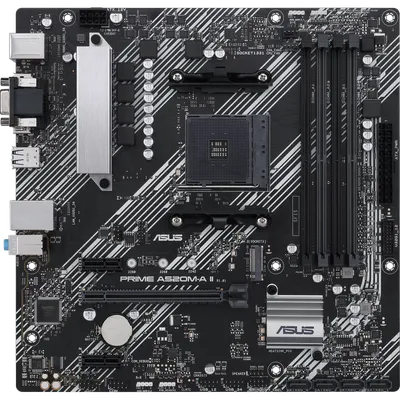 Материнская плата ASUS PRIME A520M-A II/CSM, AM4, mATX, 4×DDR4, M.2, PCIe 3.0