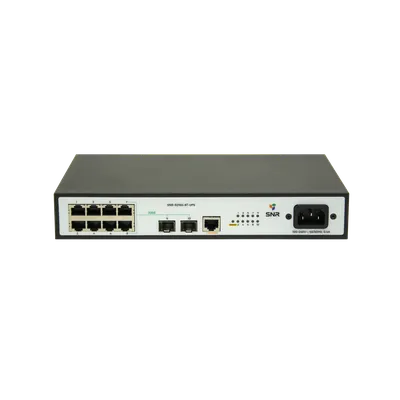 Коммутатор SNR SNR-S1908GP-2S, 8×1GbE PoE+ 120 Вт, 2×SFP, L2