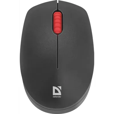 Мышь Defender Tiana MB-055, беспроводная, оптическая, 1000 DPI, USB-A, чёрная